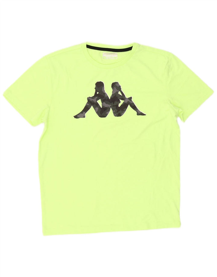 Kappa Hombre Camiseta Gráfica Top Verde Medio