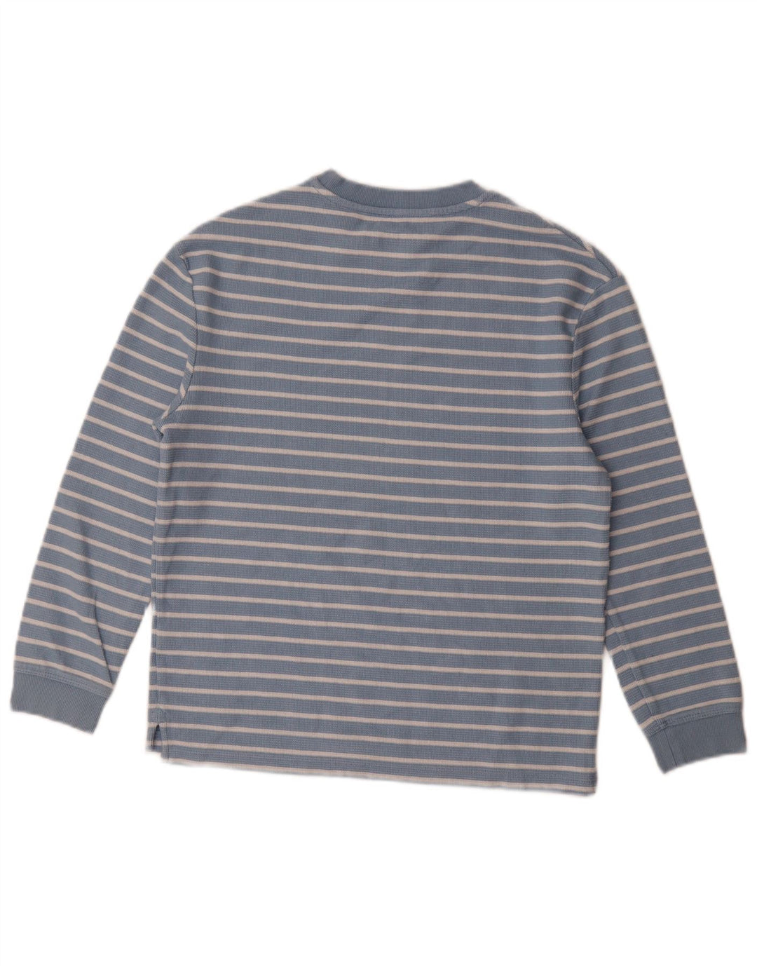 Marks & Spencer Camiseta de manga larga para niño 11-12 años Algodón a rayas azul