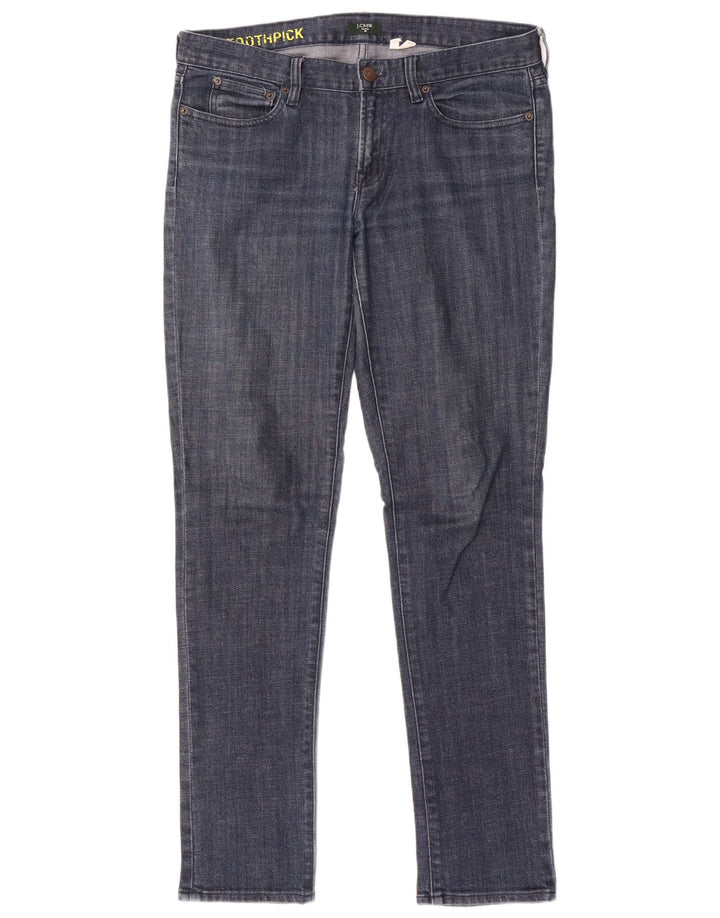 Vaqueros ajustados con palillo de dientes para mujer de J. Crew W30 L33 Algodón azul