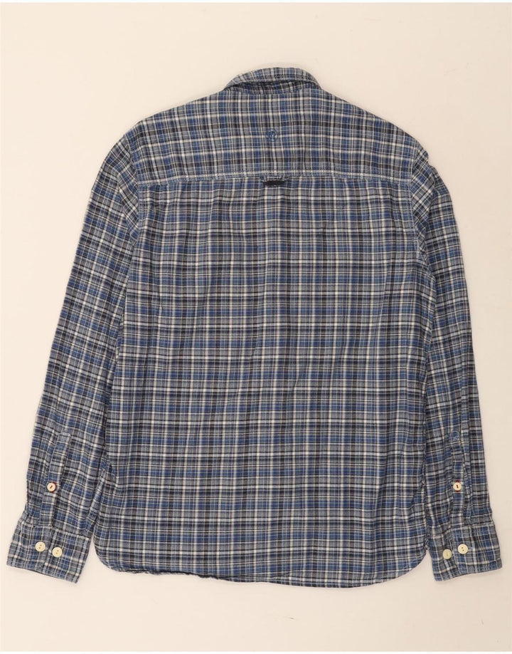 Camisa de franela de corte clásico para hombre FAT FACE Algodón a cuadros azul pequeño
