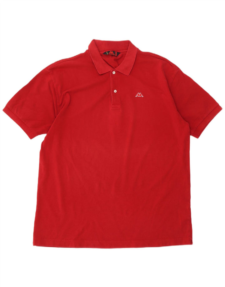 Kappa Polo Hombre 3XL Algodón Rojo