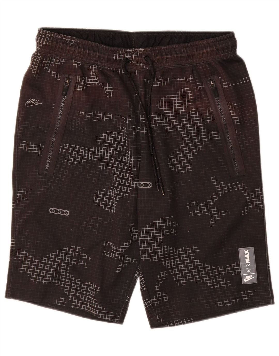 Nike Pantalones cortos deportivos para hombre mediano W32 L10 negro camuflaje poliéster
