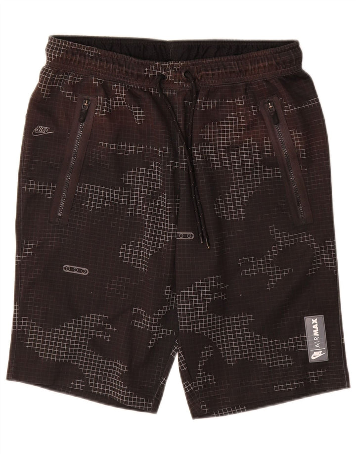 Nike Pantalones cortos deportivos para hombre mediano W32 L10 negro camuflaje poliéster