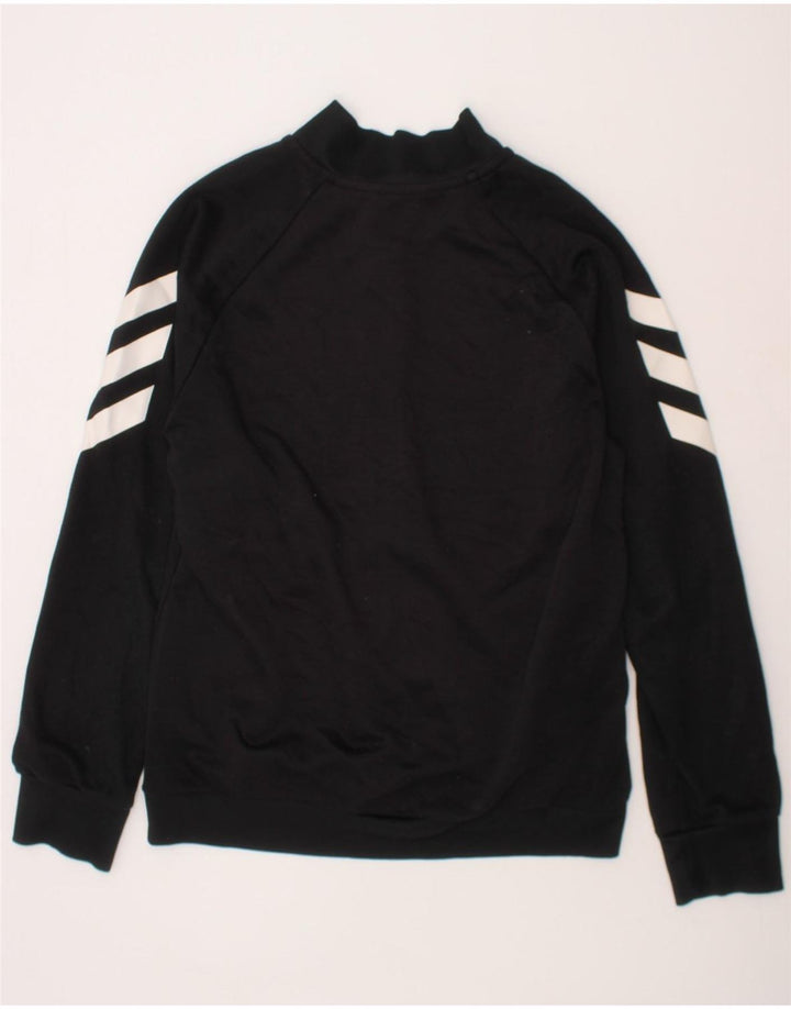 ADIDAS Boys Tracksuit Top Jacket 11-12 Years Black Polyester Vintage Adidas and Second-Hand Adidas from Messina Hembry 