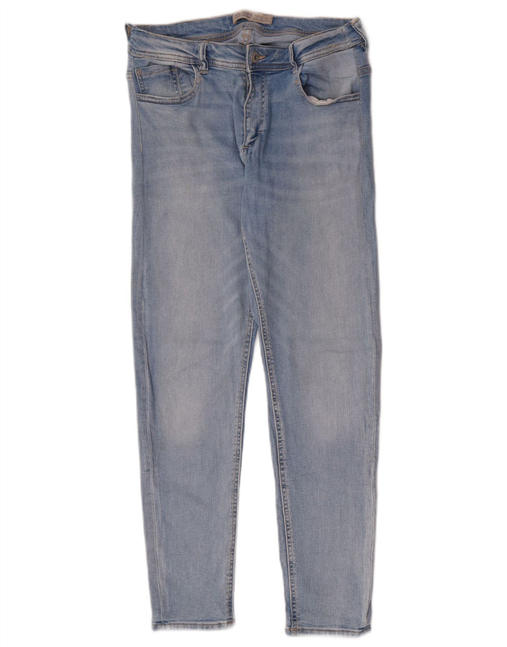 Zara Jeans Slim para Mujer EU 42 Large W32 L27 Azul