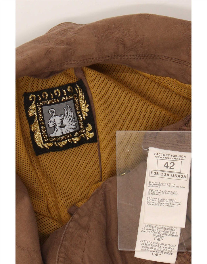 Chaqueta tipo blazer de 2 botones Cappopera para mujer IT 42 Algodón marrón medio