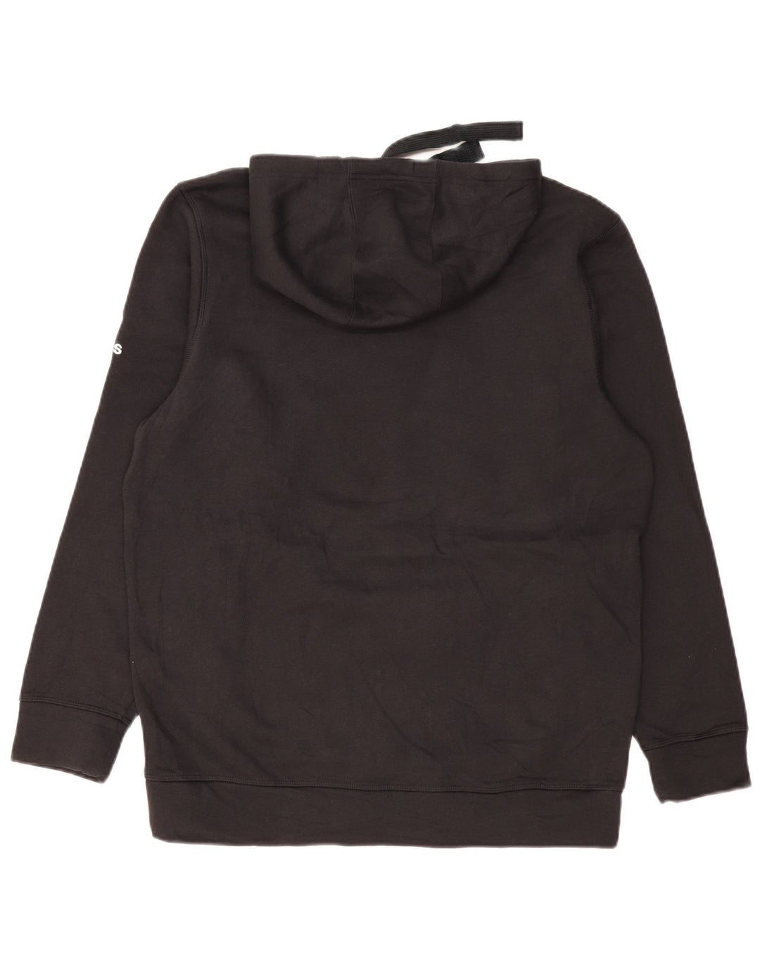 ADIDAS Hombre Raiders Graphic Sudadera con capucha Jumper Grande Algodón Negro