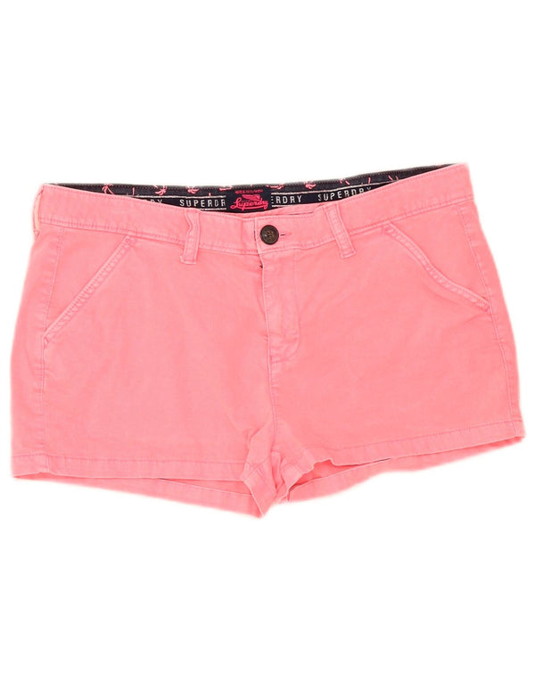 Superdry Hot Pants Mujer W34 Algodón Rosa Grande