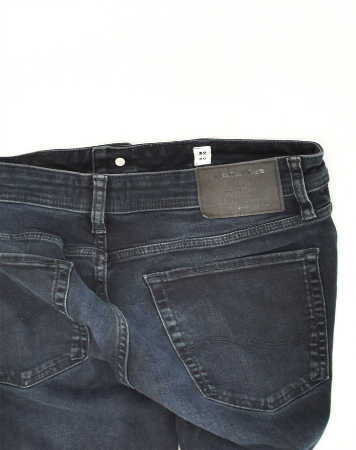 JACK & JONES Womens Skinny Jeans W32 L30  Navy Blue Cotton | Vintage Jack & Jones | Thrift | Second-Hand Jack & Jones | Used Clothing | Messina Hembry 