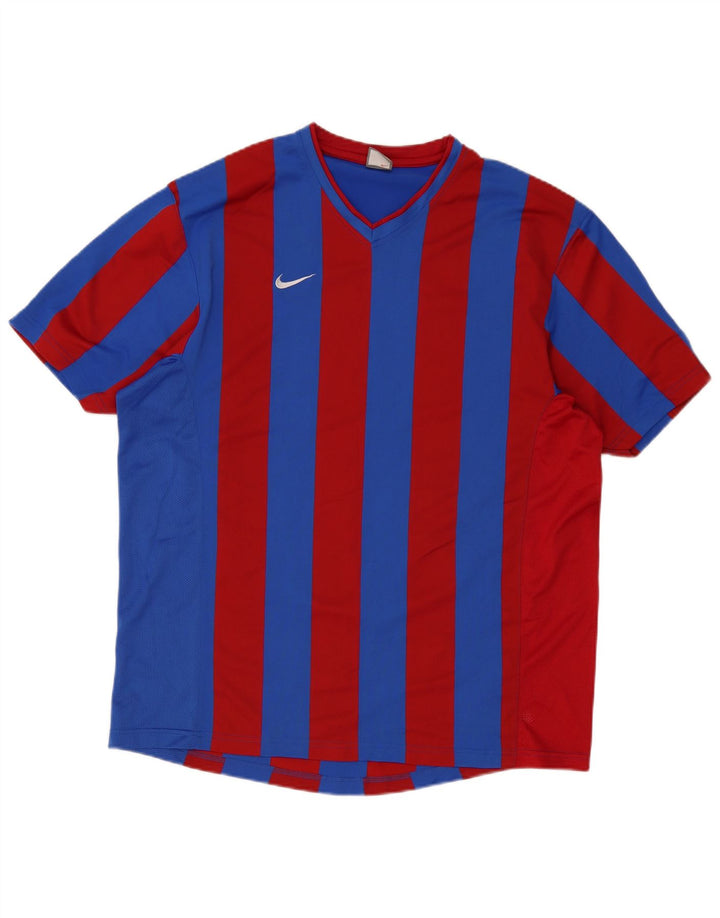 Camiseta Nike Hombre Top 2XL Poliéster A Rayas Azul