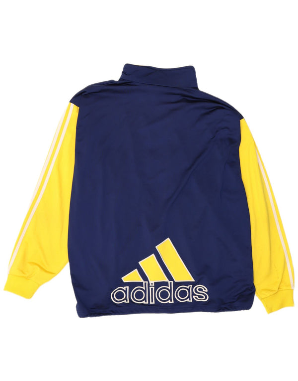 Adidas - Chaqueta de chándal gráfica para hombre, talla 48/50, color azul marino