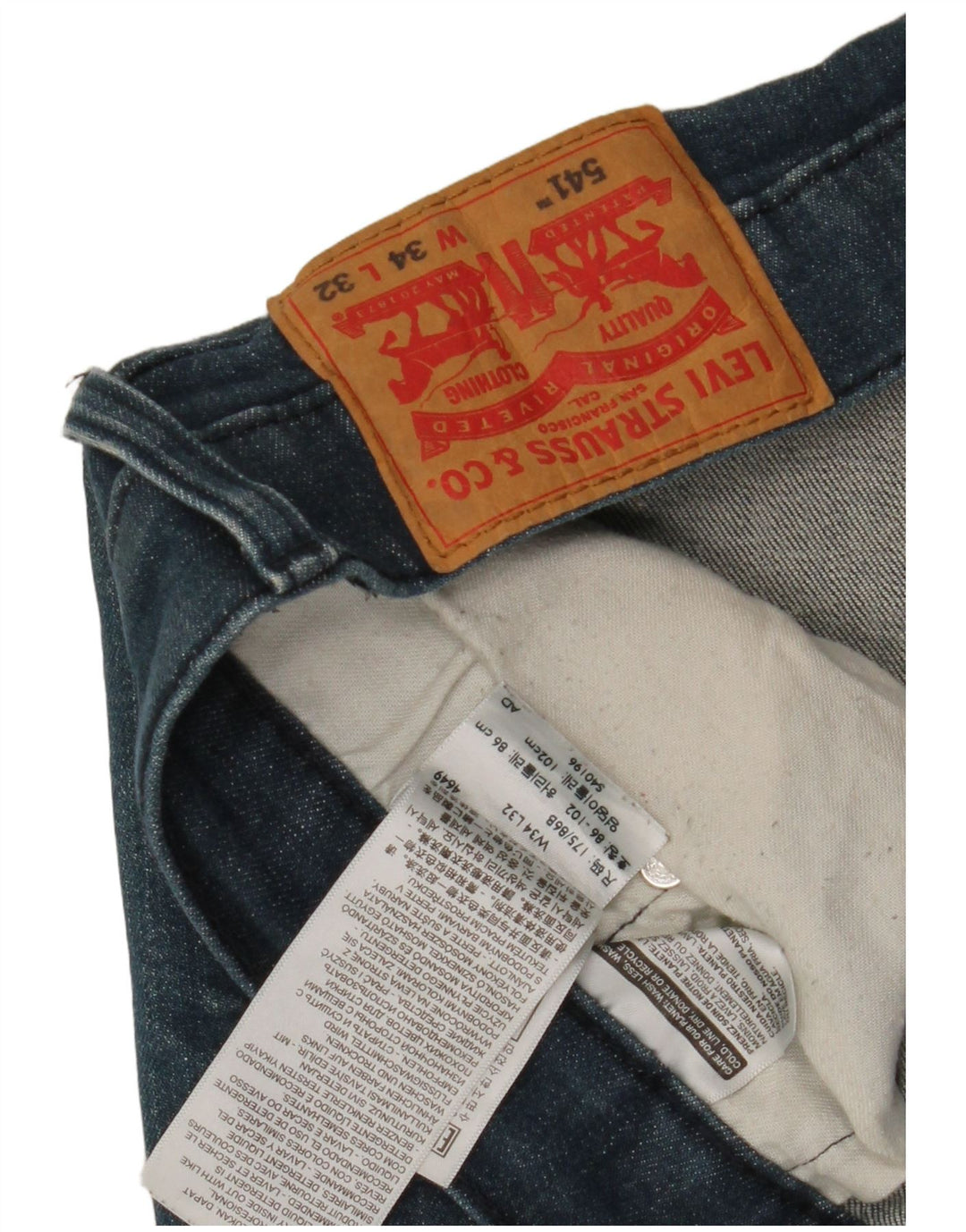 Vaqueros Levi's 541 Tapered para hombre W34 L32 Algodón azul