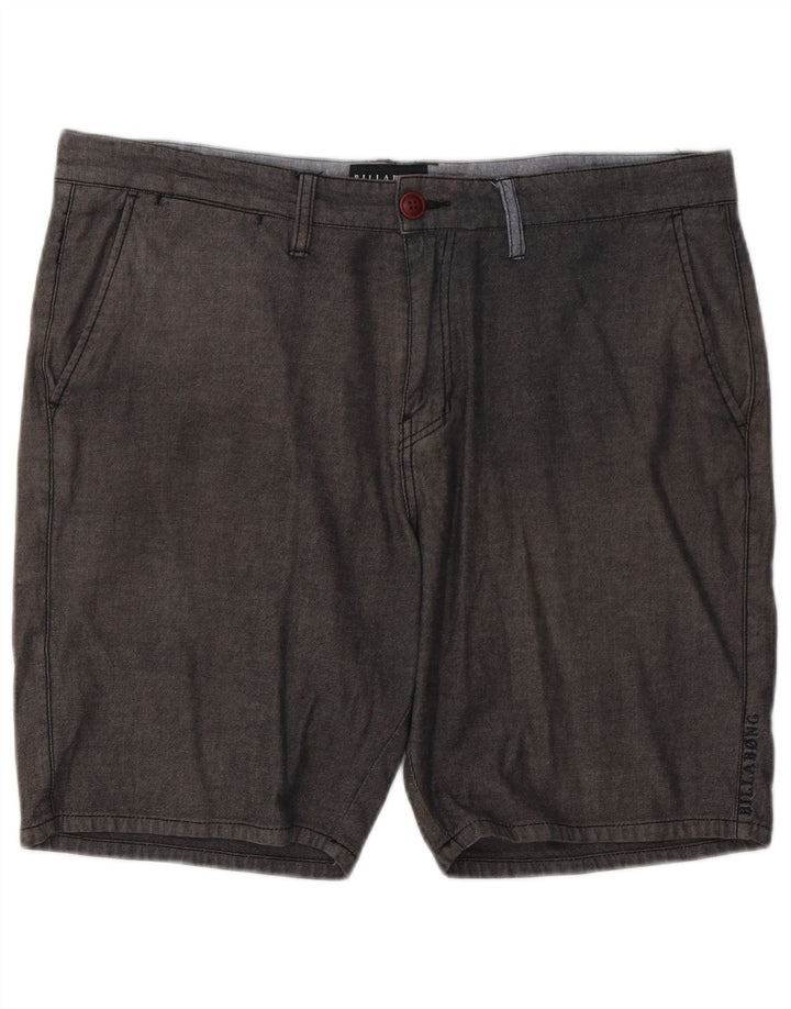 Billabong Pantalones cortos chinos para hombre W36 Algodón gris grande