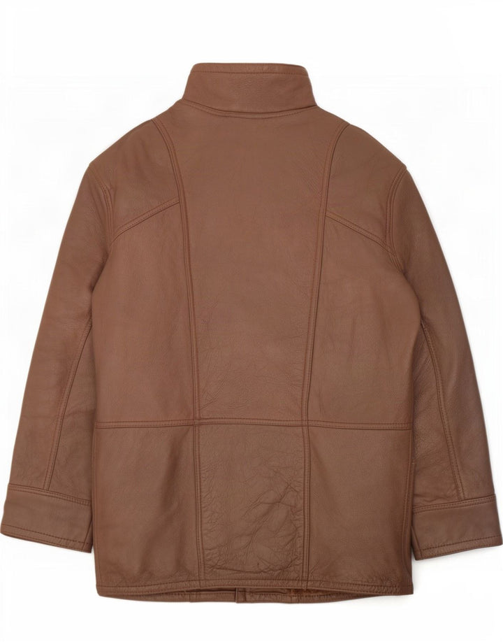 Vintage mujer shearling chaqueta Reino Unido 14 marrón medio