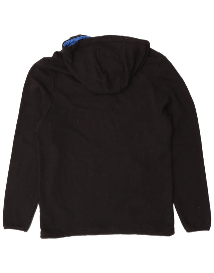 NAUTICA Sudadera con capucha gráfica para hombre Jersey grande de algodón negro