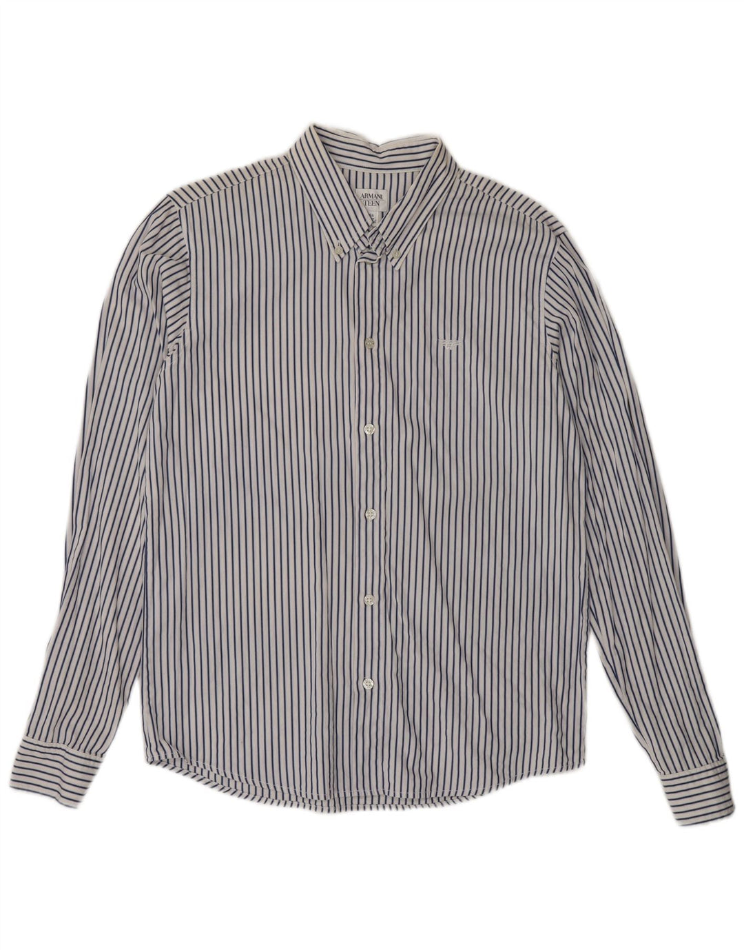 Camisa Armani Niño 15-16 Años Blanco Rayas Algodón