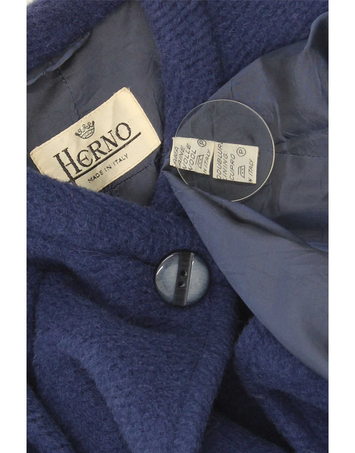 Abrigo Herno Mujer Oversize IT 42 Lana Azul Medio