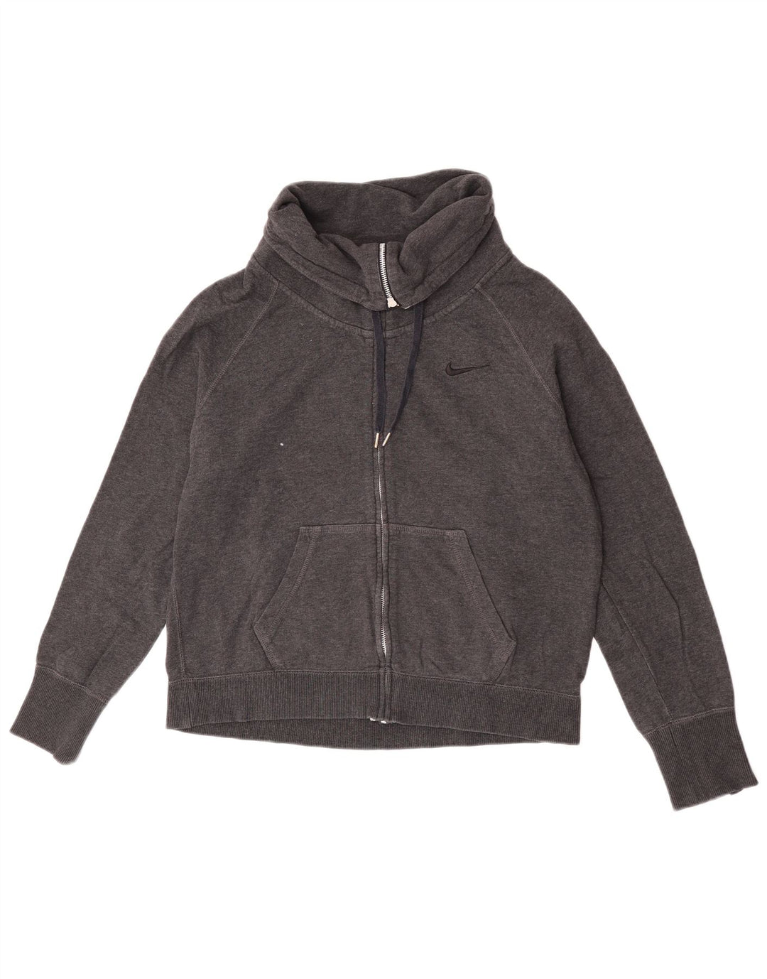 Nike - Chaqueta de chándal para mujer, talla grande, algodón gris
