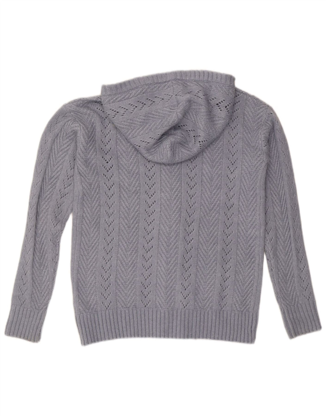 FAT FACE Suéter tipo cárdigan con capucha de gran tamaño para mujer UK 6 XS Nylon azul