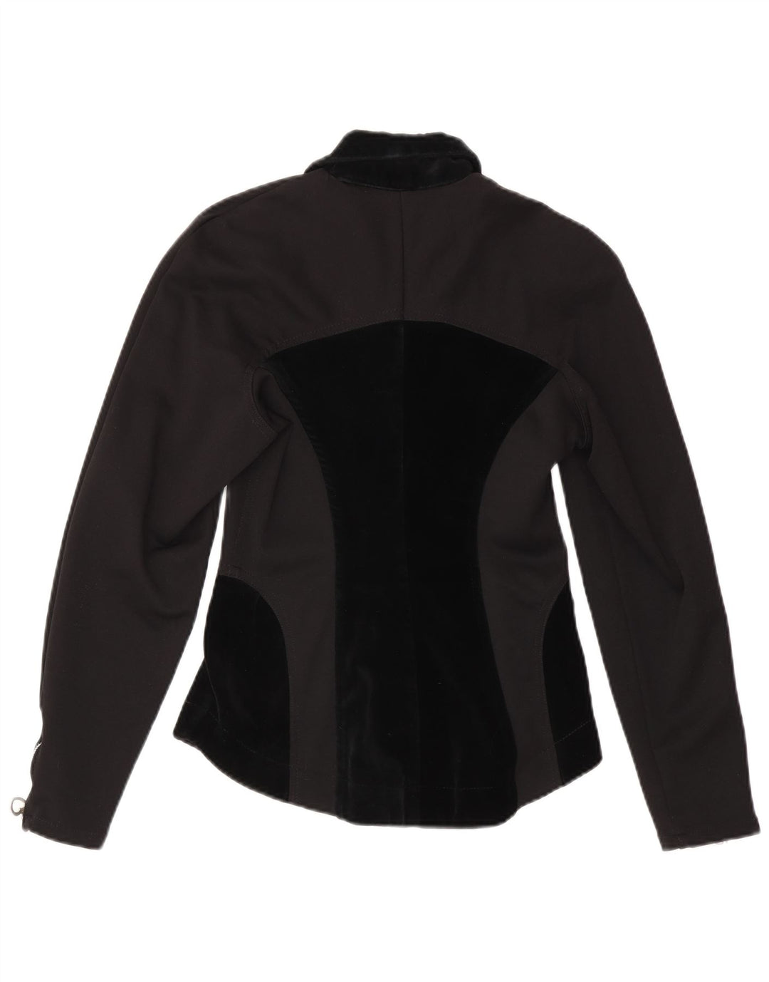 Maille Chaqueta tipo blusón para mujer UK 8 Small Black Colourblock Nylon