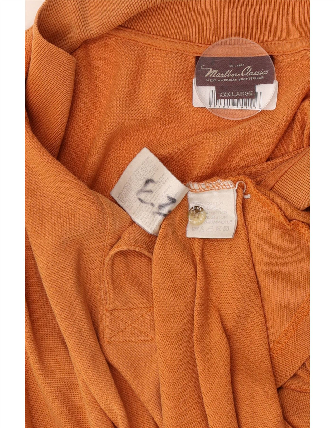 Marlboro Classics Polo Hombre 3XL Naranja Algodón