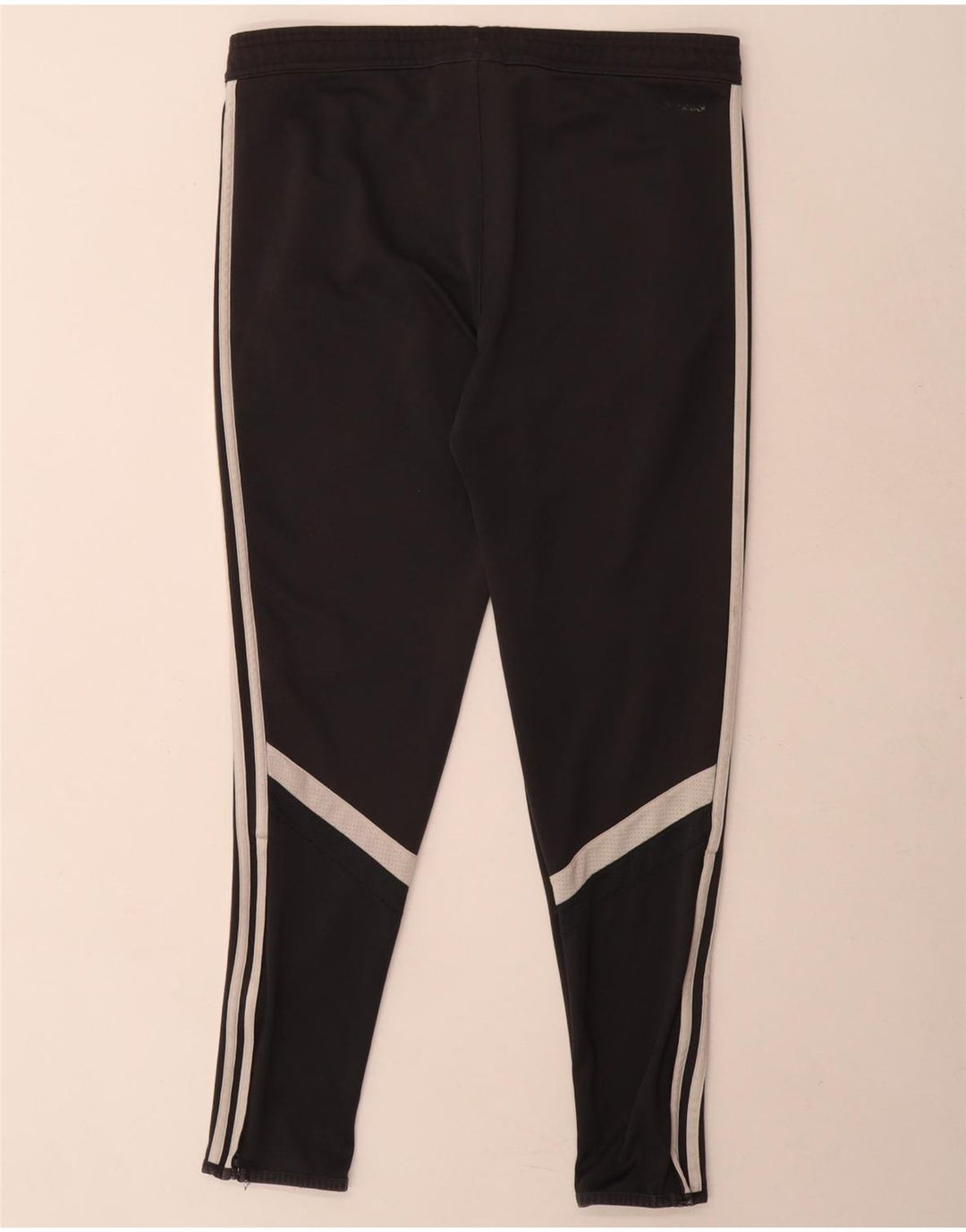 Adidas Hombre Climalite Pantalones De Chándal Pequeño Negro Colorblock Poliéster