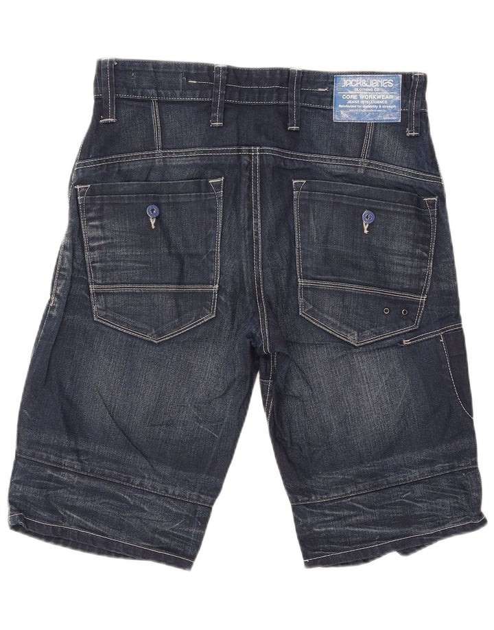 Jack & Jones Mens Cargo Denim Shorts Medium W32 Azul Marino Algodón