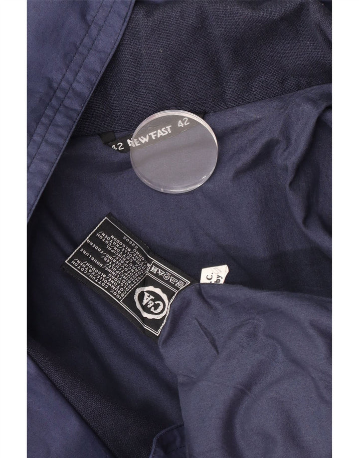 Nuevo Abrigo extragrande con capucha Fast para mujer EU 42 grande azul marino