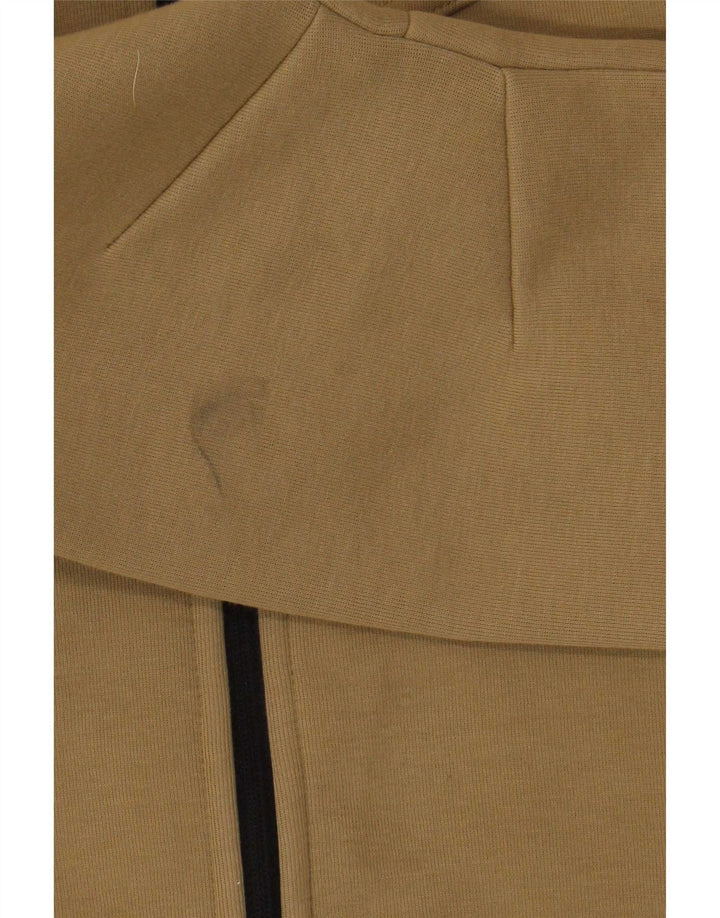 Nike - Sudadera con capucha y cremallera para hombre, algodón caqui mediano