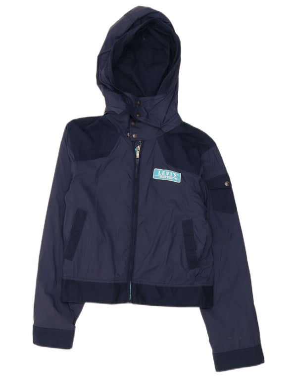 Levi's Chaqueta bomber con capucha y gráfico para niños 11-12 años Color azul marino