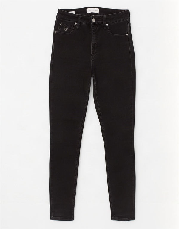 Calvin Klein Jeans ajustados de talle alto para hombre W30 L30 Algodón negro