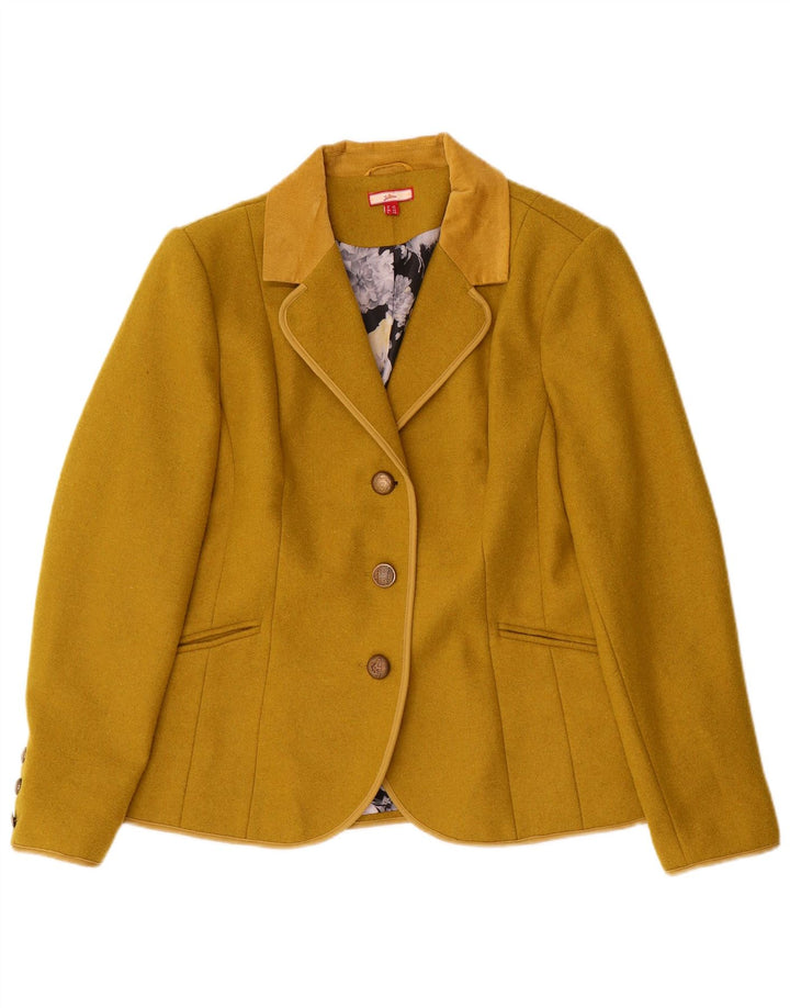 Joe Browns Chaqueta tipo blazer de 3 botones para mujer UK 46 Large Khaki Wool
