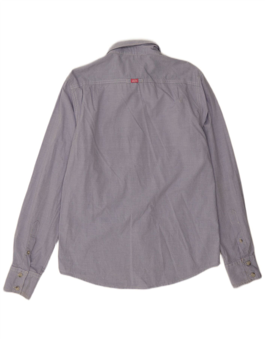 Camisa Superdry para hombre de algodón con rayas diplomáticas azules grandes