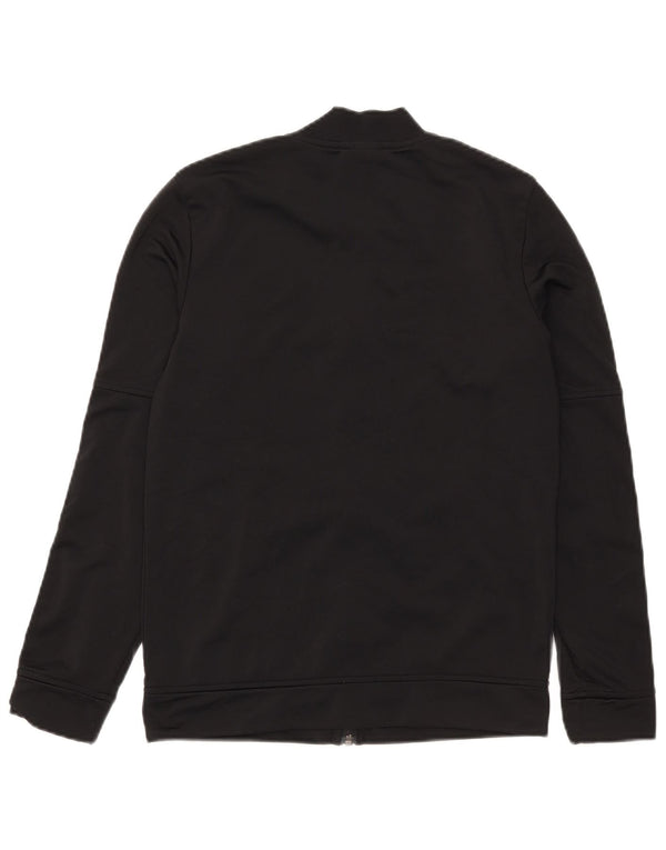 Adidas Mujer Chándal Top Chaqueta UK 12/14 Mediano Negro Poliéster