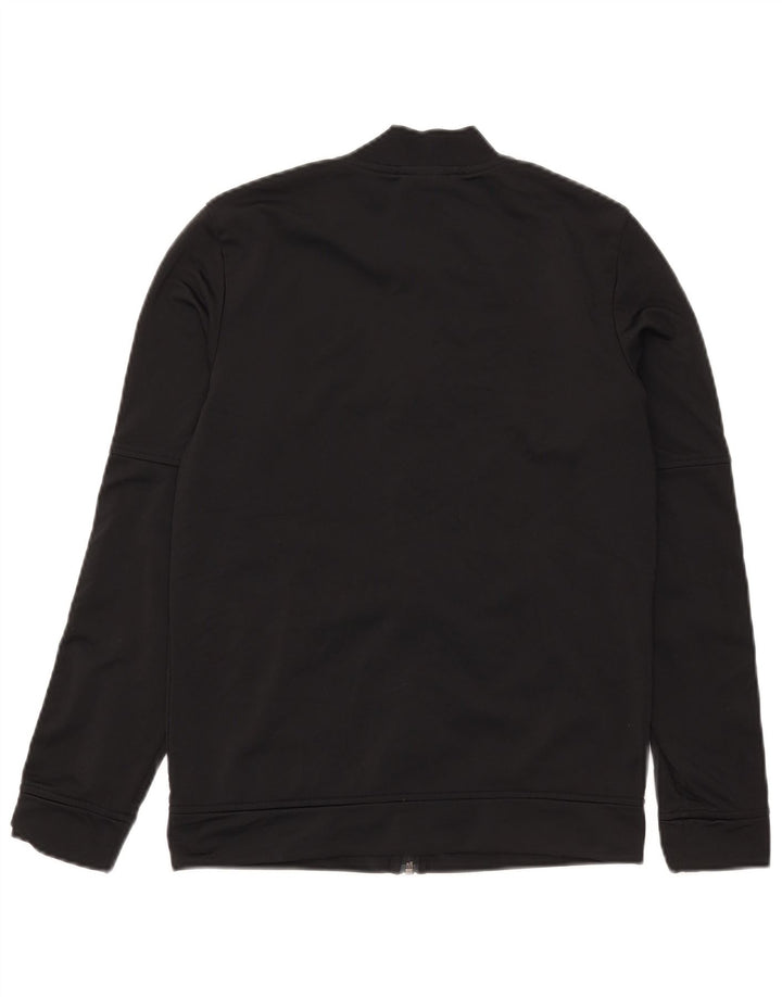 Adidas Mujer Chándal Top Chaqueta UK 12/14 Mediano Negro Poliéster