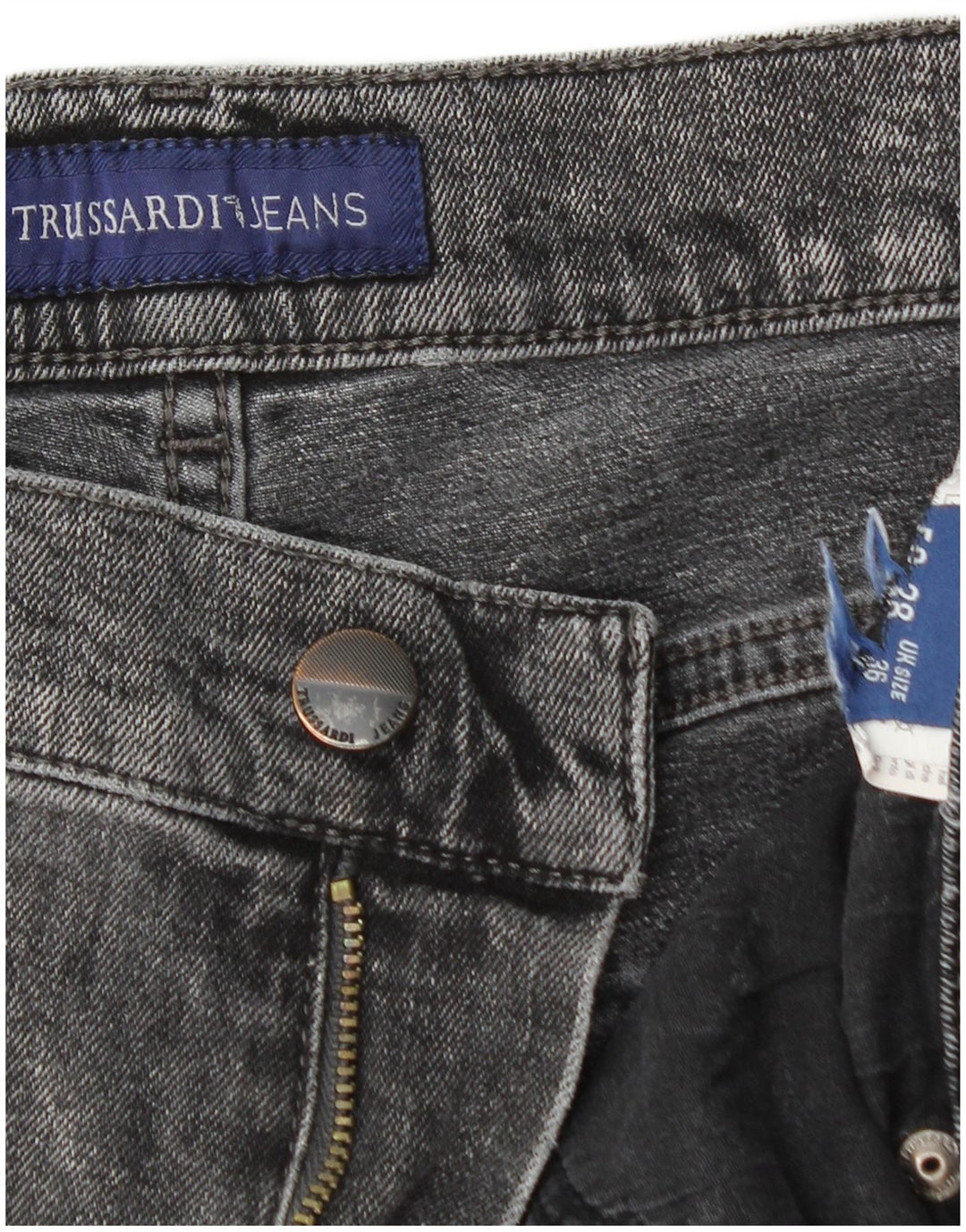 Trussardi Vaqueros Slim para Hombre IT 50 Large W36 L35 Gris