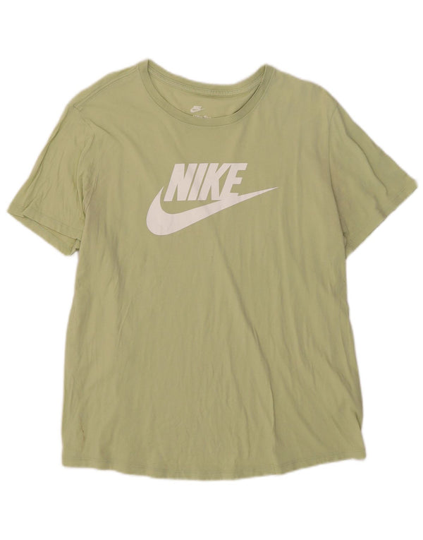 Nike Camiseta gráfica para hombre Top grande de algodón verde