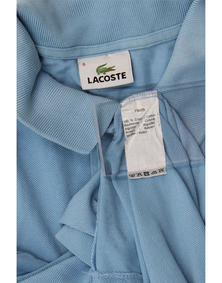 LACOSTE Polo para hombre Talla 6 XL Algodón azul