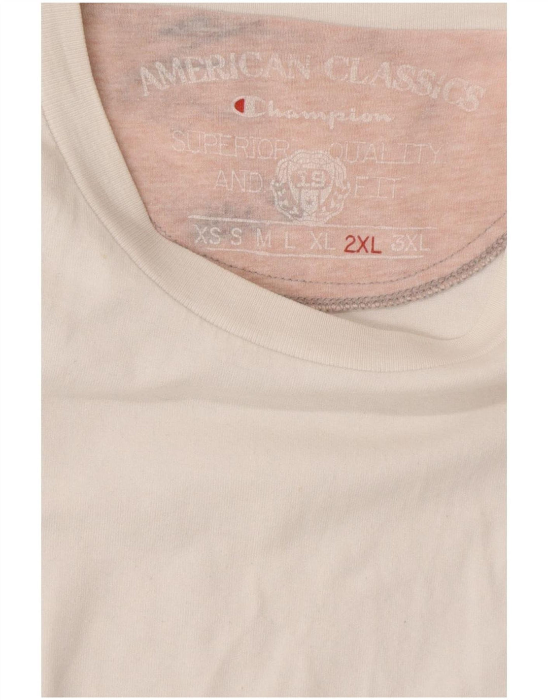 Champion Camiseta Hombre Top 2XL Blanco