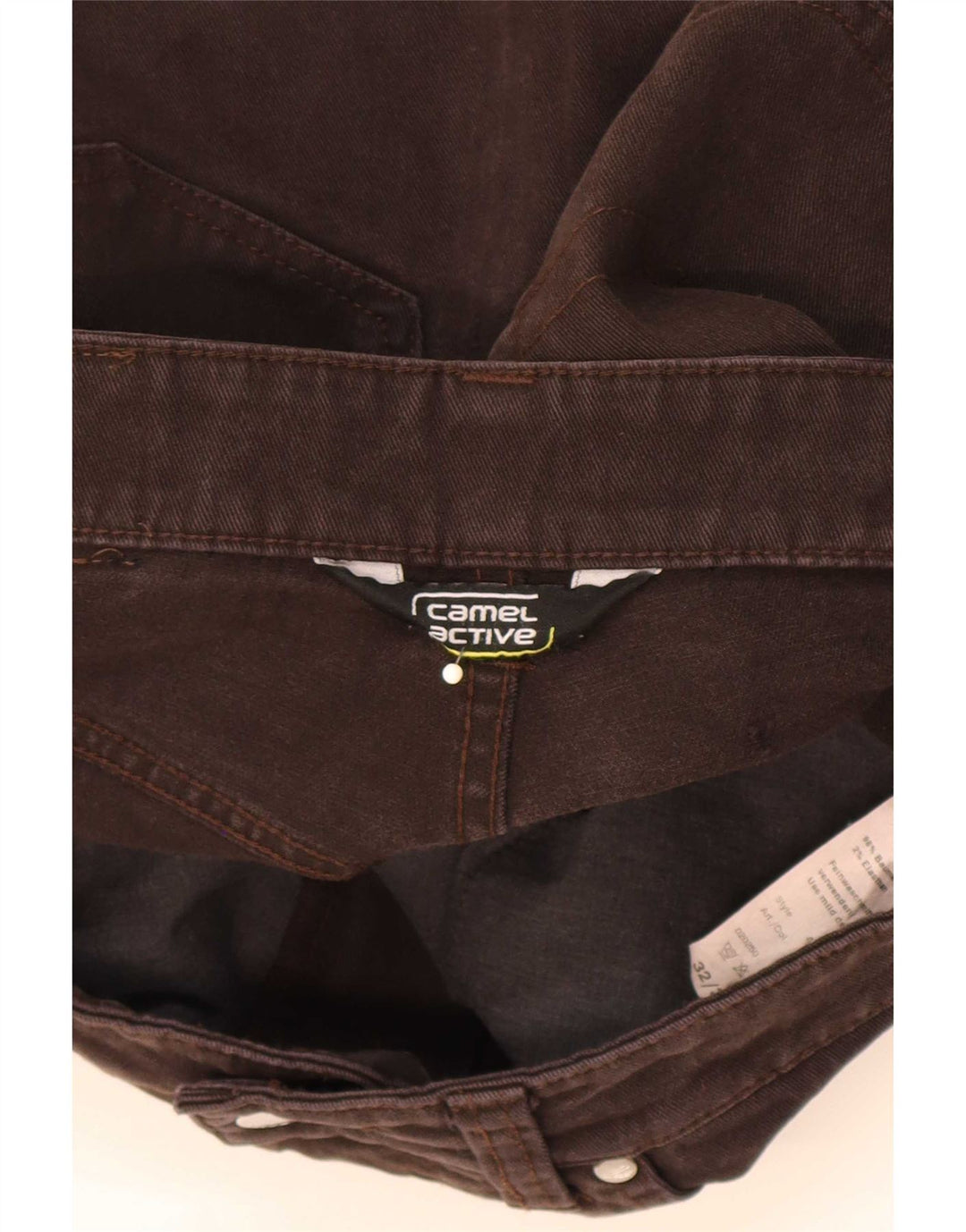 Vaqueros cónicos para hombre Camel Active W31 L31 Algodón marrón