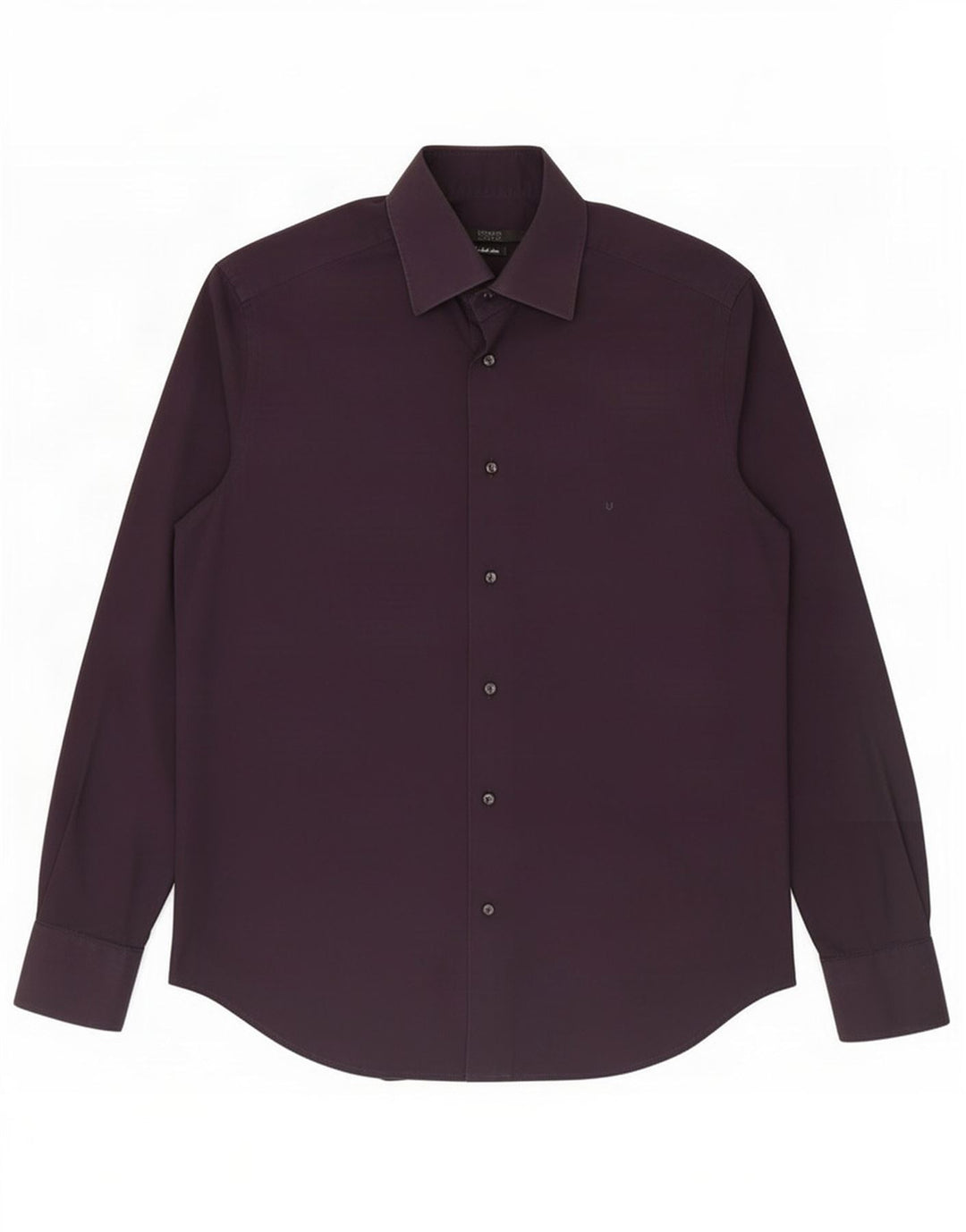 Camisa Ungaro Hombre Talla 40 15 3/4 Mediano Morado Algodón