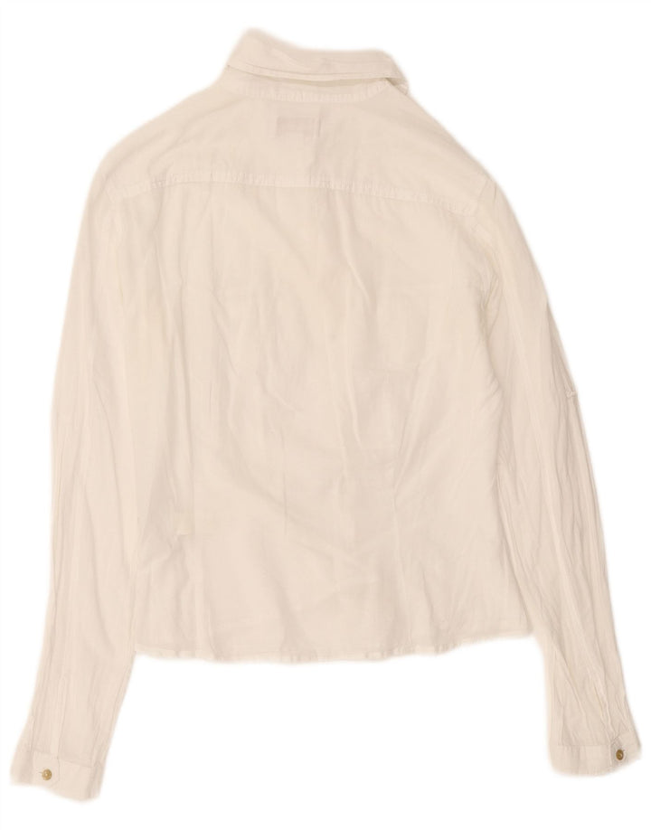 Camisa Diesel Mujer UK 44 Algodón Blanco Mediano