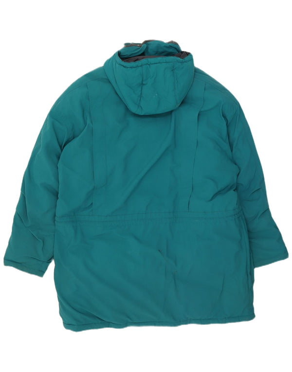 Valmeline Abrigo cortavientos con capucha para hombre UK 42 XL Nylon azul