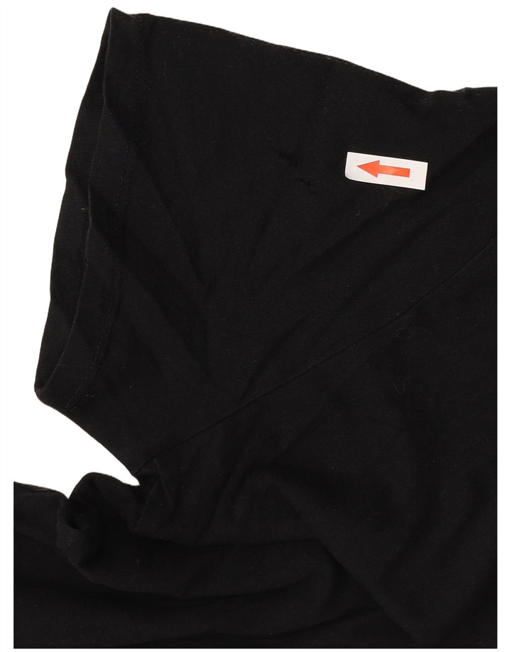 Zara Mujer Camiseta Top UK 46 Large Negro