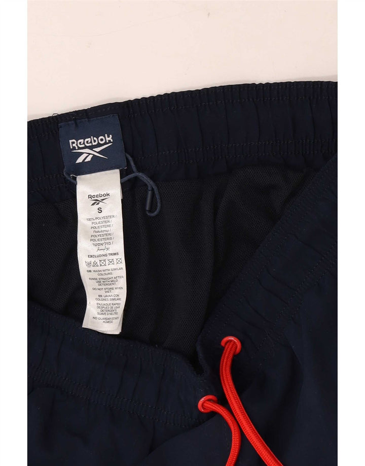 Reebok Mens Sport Shorts Small Azul Marino Poliéster