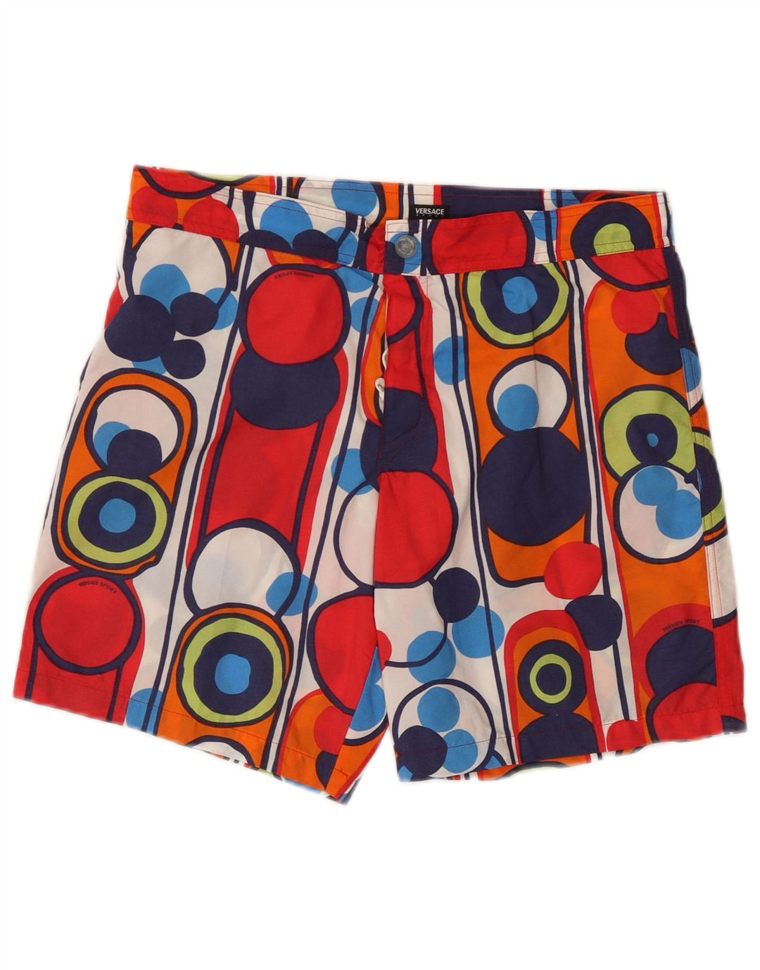 Versace Hombre Ittierre Chino Shorts W34 Grande Multicolor Geométrico