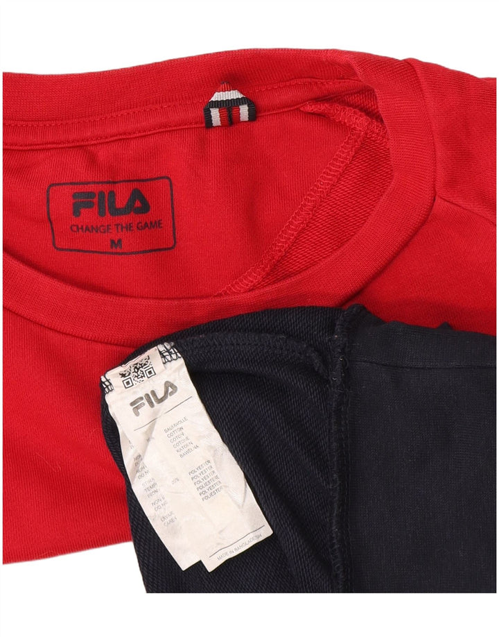 Fila - Sudadera gráfica para hombre, talla 40, talla mediana, multicolor