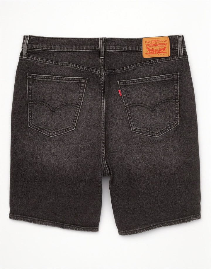 Levi's Mens 541 Denim Shorts W36 Grande Algodón Negro