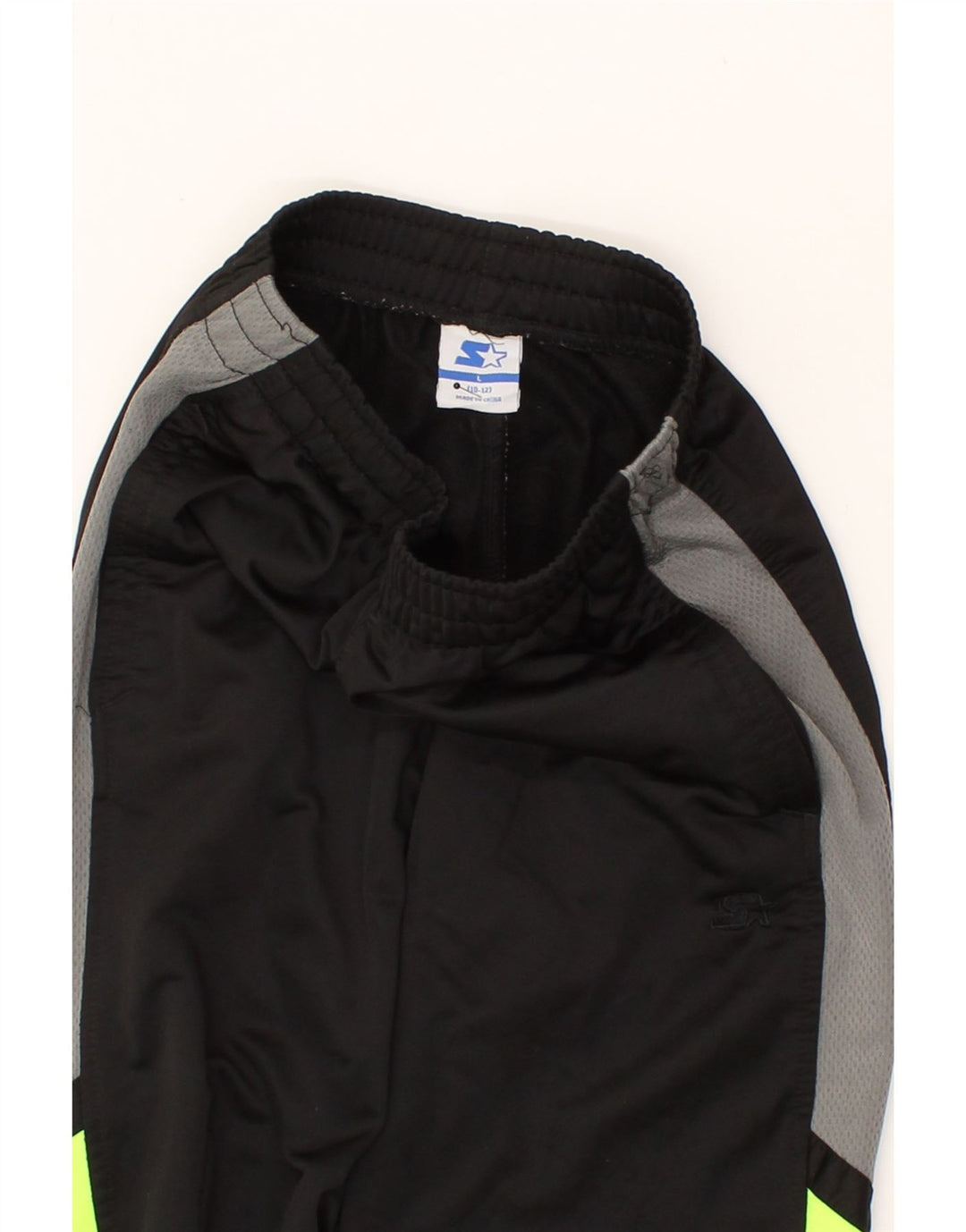 STARTER Boys Tracksuit Trousers 10-11 Years Large Black Colourblock Vintage Starter and Second-Hand Starter from Messina Hembry 