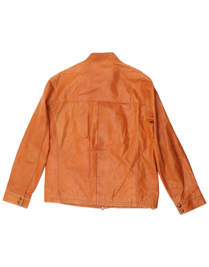 Desi Chaqueta de cuero para hombre IT 52 XL Cuero marrón